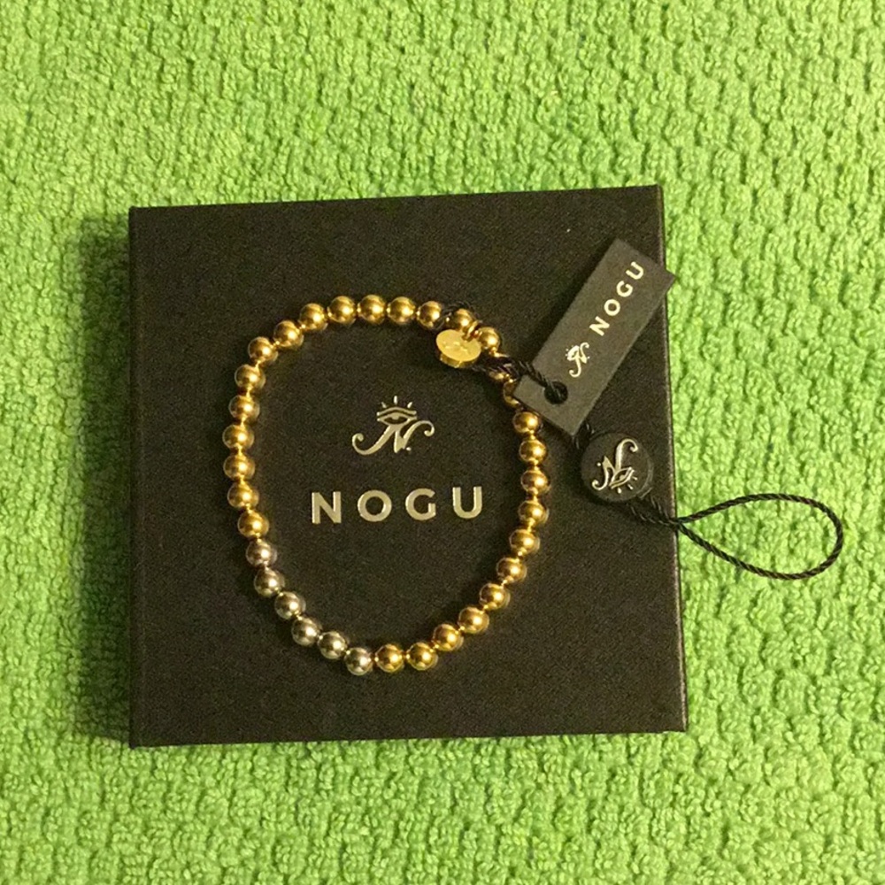 NWT Gold and Silver Beaded Bracelet